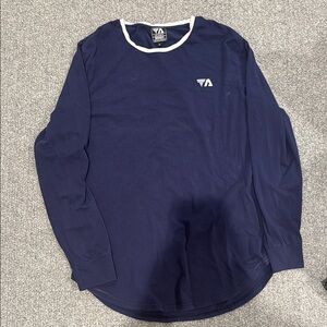 Total Alpha Blue Long Sleeve Tee with Sporty Design